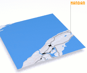 3d view of Mandan