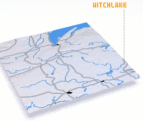 3d view of Witch Lake