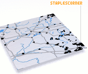 3d view of Staples Corner