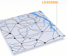 3d view of Lick Creek