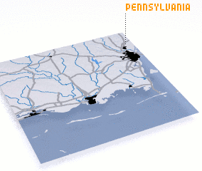 3d view of Pennsylvania