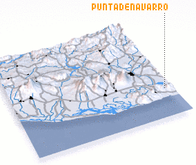 3d view of Punta de Navarro