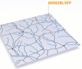 3d view of Woods Bluff