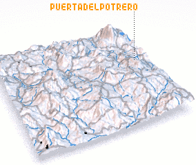 3d view of Puerta del Potrero