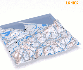 3d view of La Mica