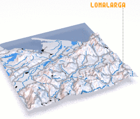 3d view of Loma Larga