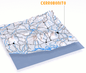 3d view of Cerro Bonito