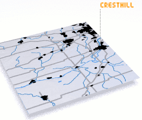 3d view of Crest Hill