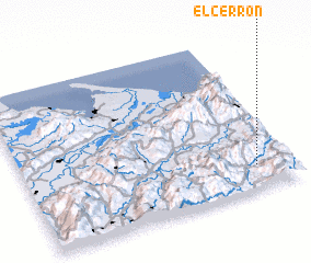 3d view of El Cerrón