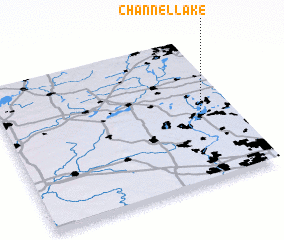 3d view of Channel Lake