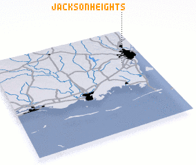 3d view of Jackson Heights