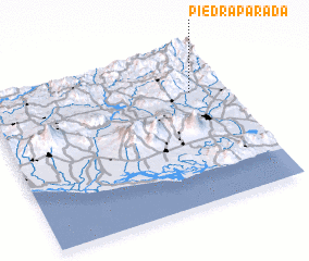 3d view of Piedra Parada