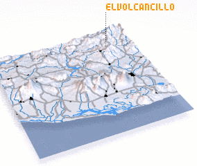 3d view of El Volcancillo