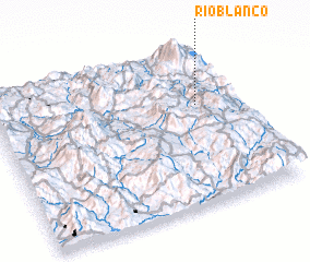 3d view of Río Blanco