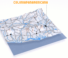 3d view of Colonia Panamericana
