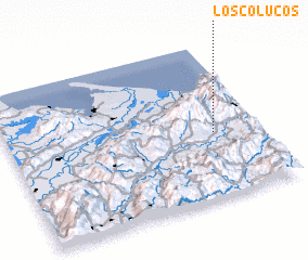 3d view of Los Colucos