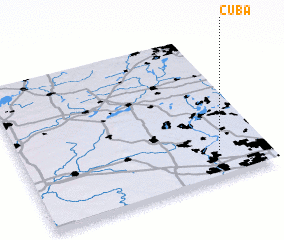 3d view of Cuba