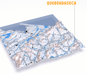 3d view of Quebrada Seca