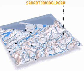 3d view of San Antonio del Perú