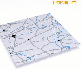 3d view of Lick Skillet