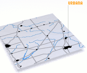 3d view of Urbana