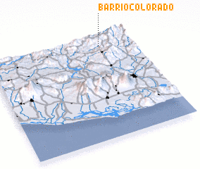 3d view of Barrio Colorado