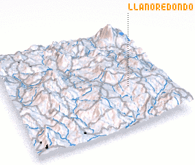 3d view of Llano Redondo