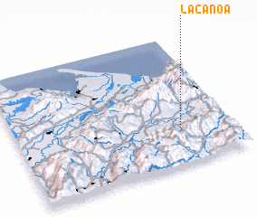 3d view of La Canoa