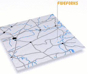 3d view of Five Forks