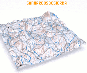 3d view of San Marcos de Sierra