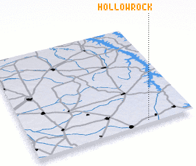 3d view of Hollow Rock