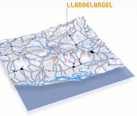 3d view of Llano El Ángel