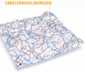 3d view of Cabeceras del Río Negro