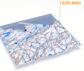 3d view of Los Planes