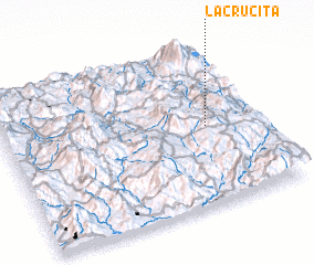 3d view of La Crucita