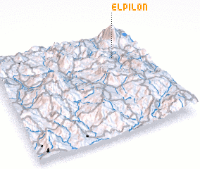 3d view of El Pilón