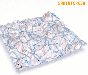 3d view of Santa Teresa