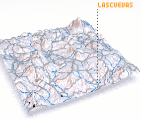 3d view of Las Cuevas