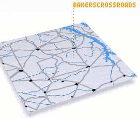 3d view of Bakers Crossroads