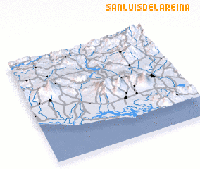 3d view of San Luis de la Reina