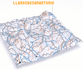 3d view of Llanos de San Antonio