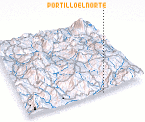 3d view of Portillo El Norte