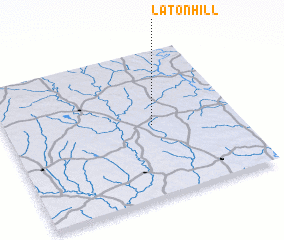 3d view of Laton Hill