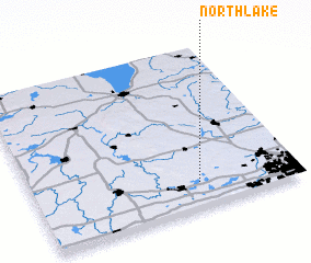 3d view of North Lake