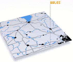 3d view of Wales