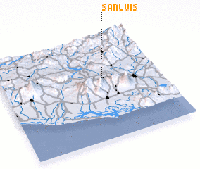 3d view of San Luis