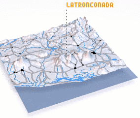 3d view of La Tronconada