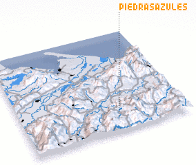 3d view of Piedras Azules