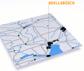 3d view of Adella Beach