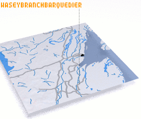 3d view of Swasey Branch Barquedier